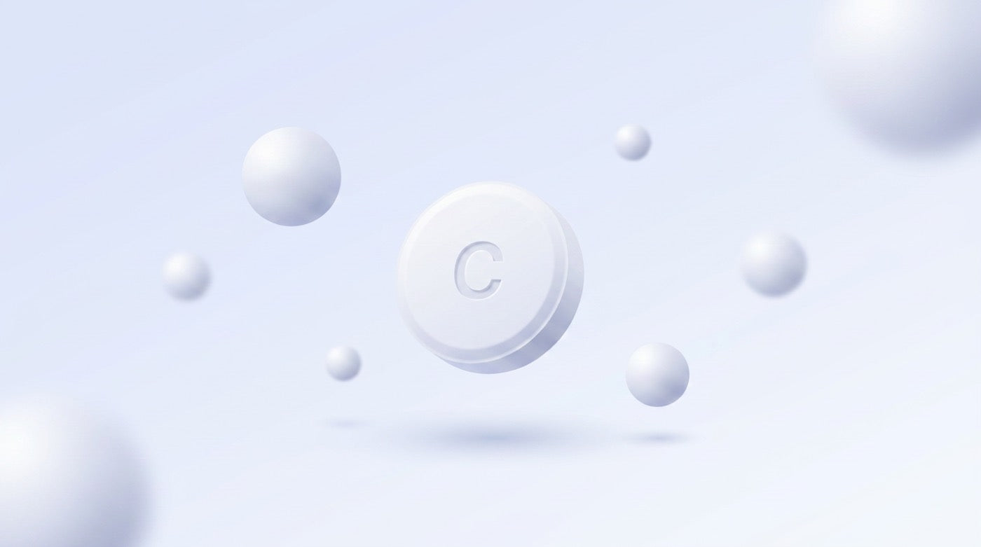 celiMD Daily chew floating among soft spheres